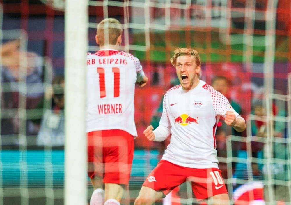 Werner scored the winner for Leipzig on his return from injury. AFP