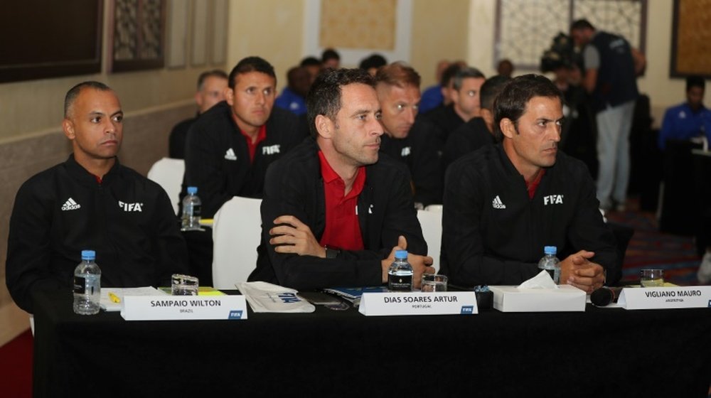World Cup referees gather in Qatar. AFP