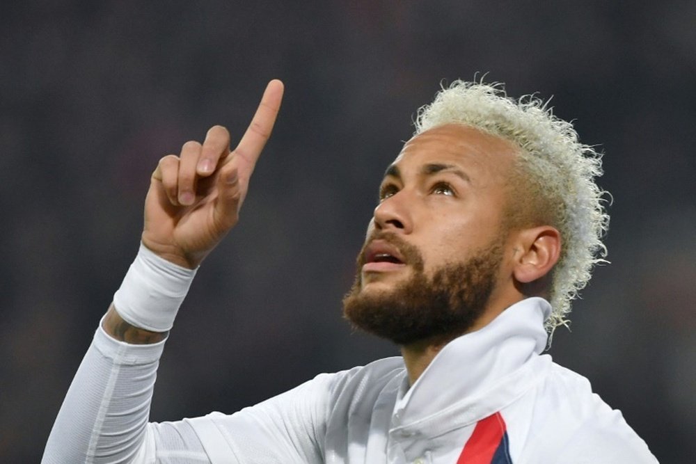 Neymar is satisfied with life in Paris. AFP