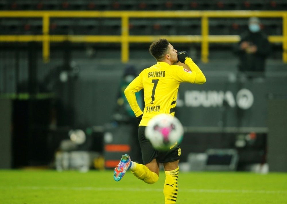 En Old Trafford recuperan la esperanza de atar al ansiado Jadon Sancho. AFP