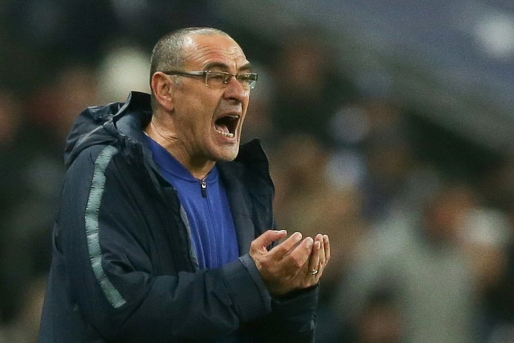 Sarri has an almost fully-fit squad to choose from. AFP
