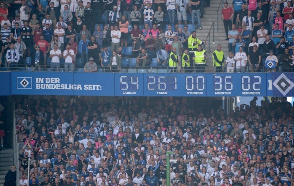 El famoso reloj del Hamburgo no volverá a dar la hora nunca más. AFP/Archivo