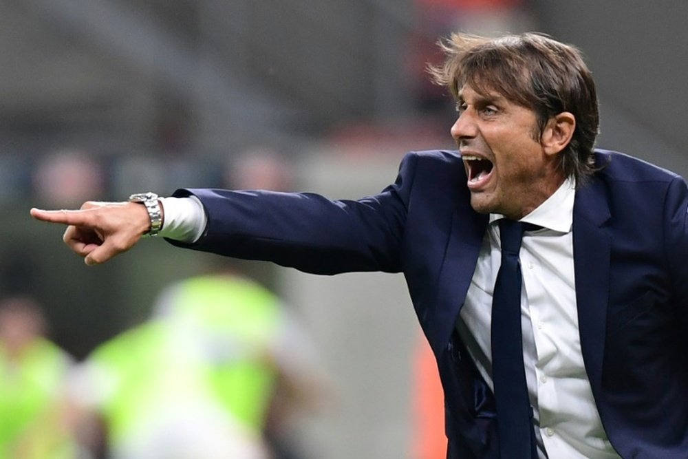 Conte réagit après les insultes racistes envers Lukaku. AFP