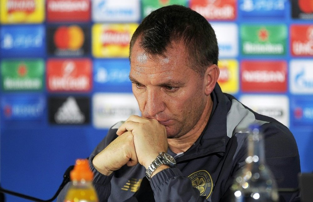 Brendan Rogers has urged his Celtic side to be less profligate in front of goal. AFP