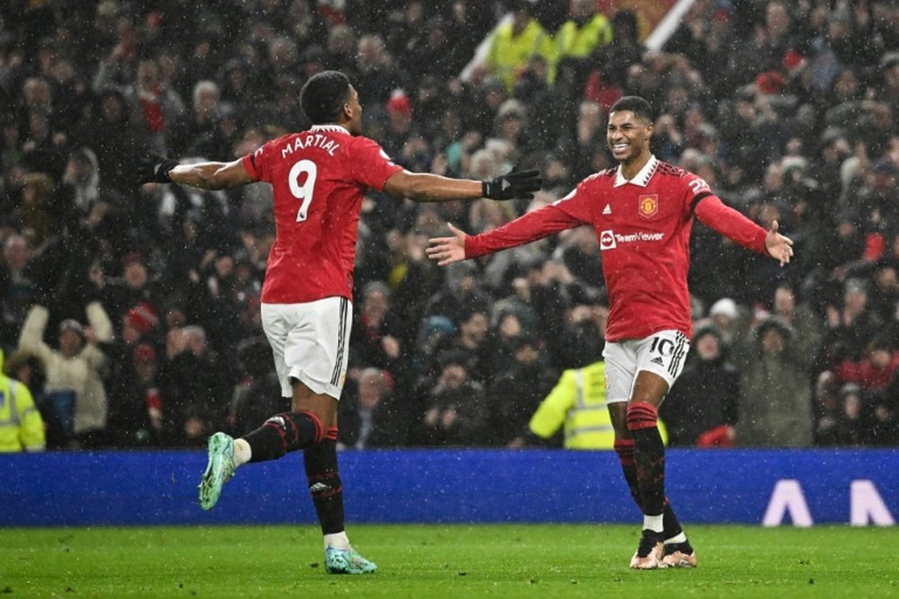 United with another dominant performance. AFP
