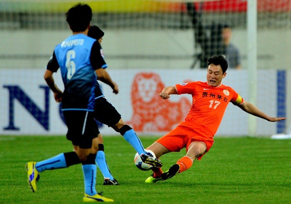 Former City midfielder Sun Jihai retired from international football. AFP