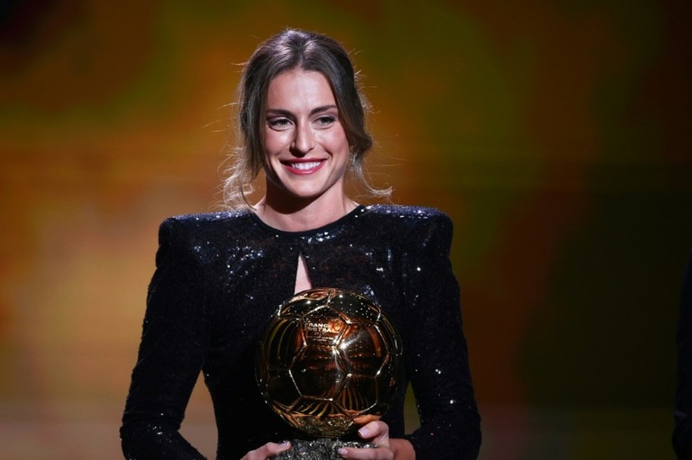 Alexia ganó el Balón de Oro 2021. AFP