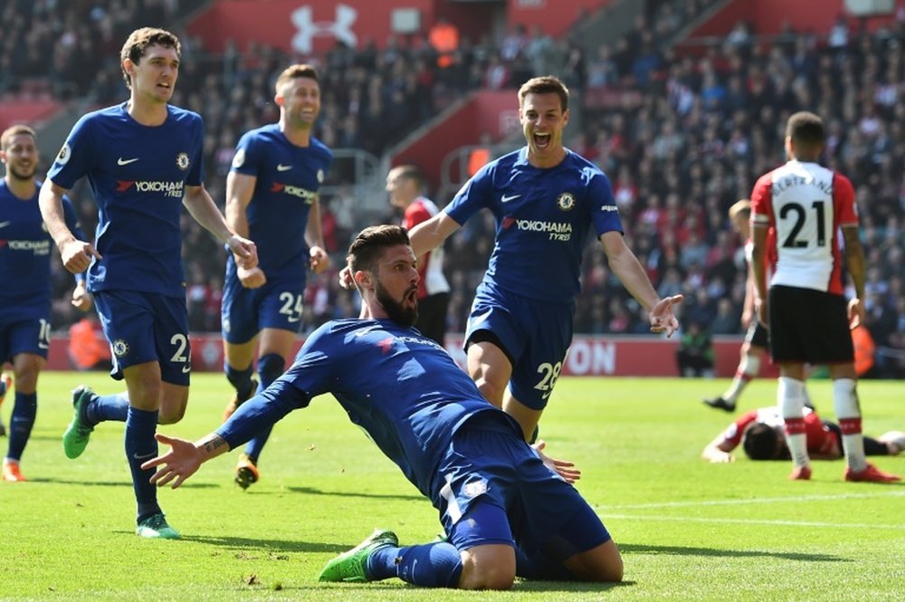 O Chelsea bateu o Southampton por 2-3. AFP