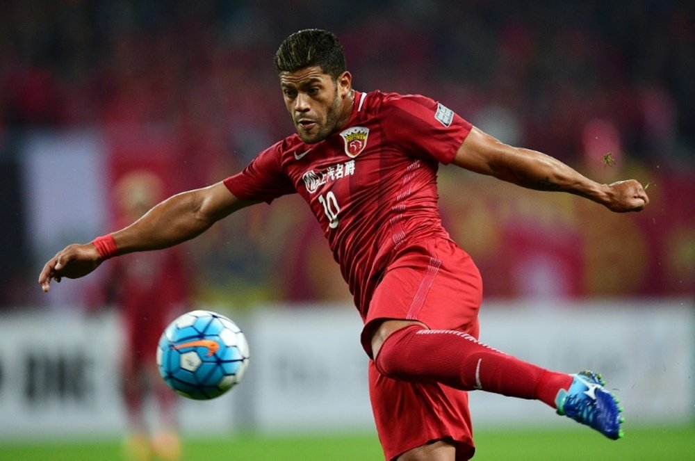 Hulk netted in the 1-1 draw in the first leg of the AFC Champions league semi final. AFP