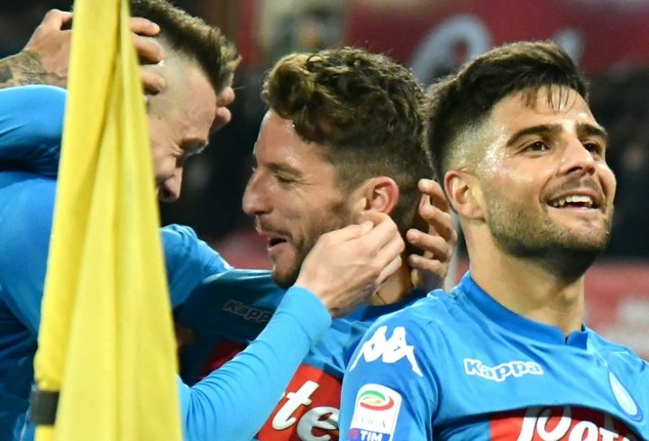 Napoli maintain top spot after Lazio thrashing