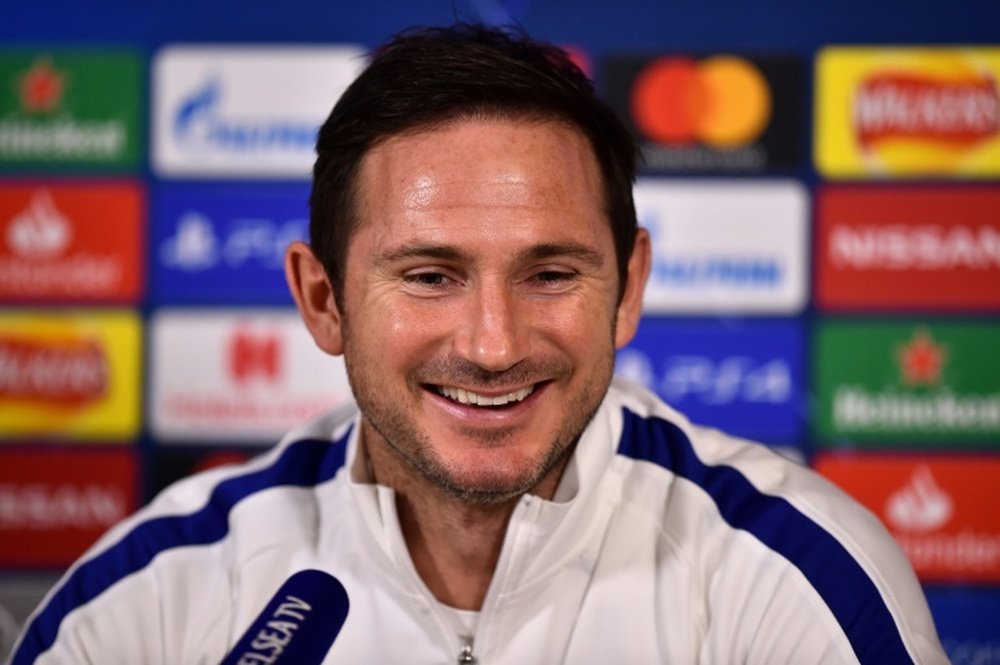 Eden Hazard praised his former teammate Frank Lampard. AFP