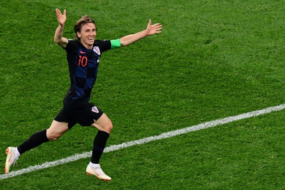 Modric le quitó todo el protagonismo a Messi. AFP
