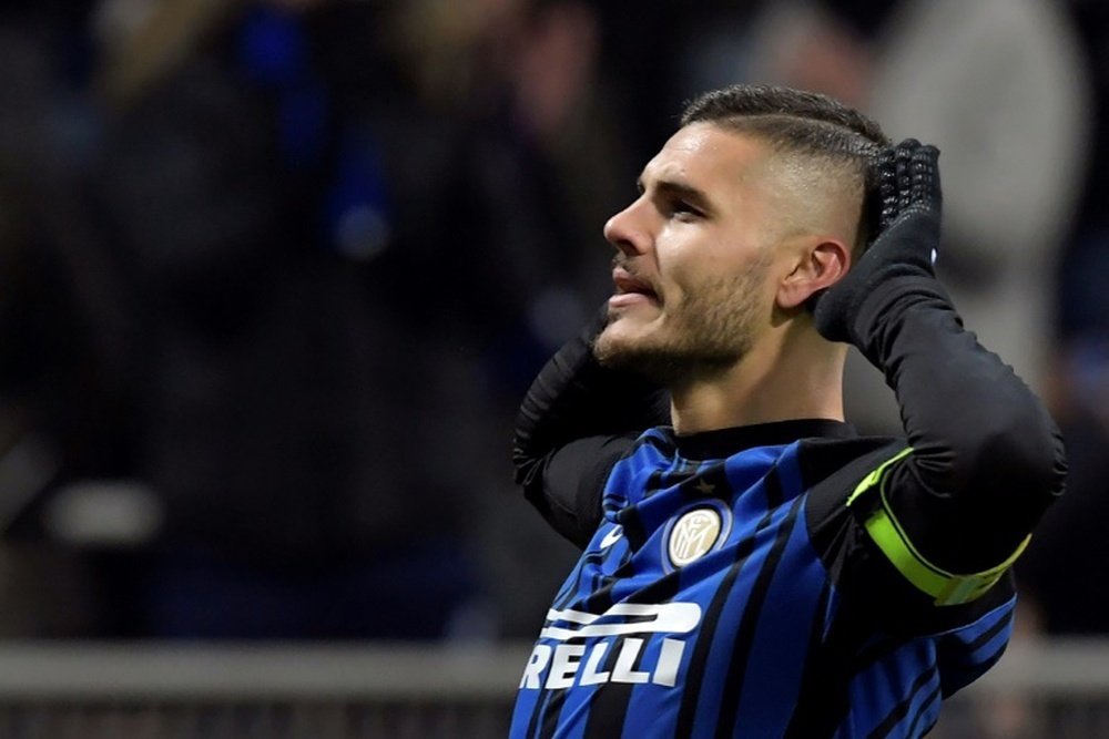 Icardi was accused of celebrating Benedetto's injury. AFP