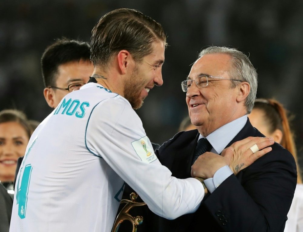 Florentino ya piensa en el nuevo Madrid. AFP