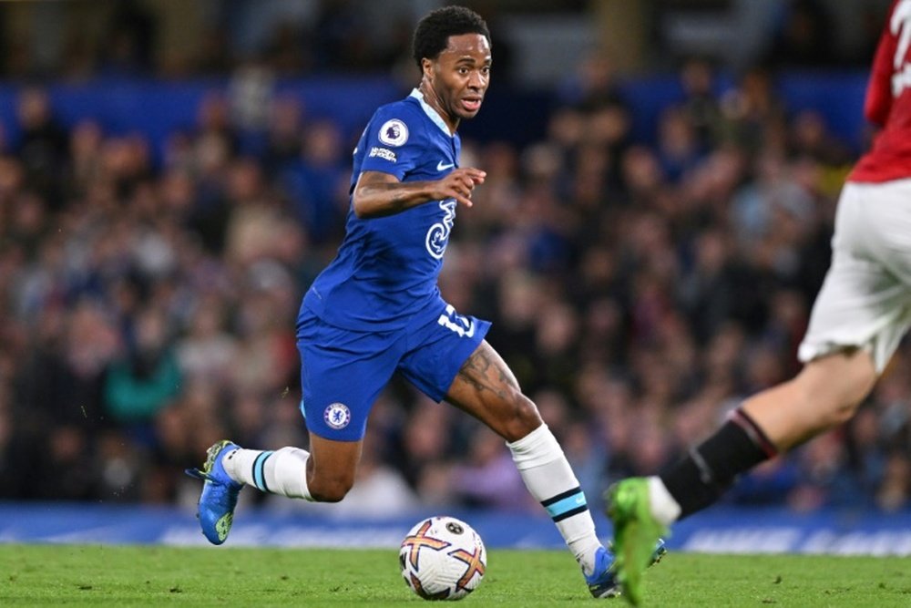 Sterling (L) opened the scoring for Chelsea on Tuesday. AFP