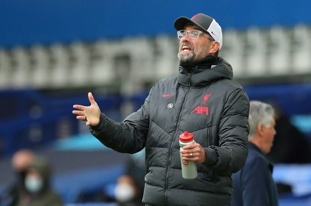 Jurgen Klopp gestures on the touchline. AFP