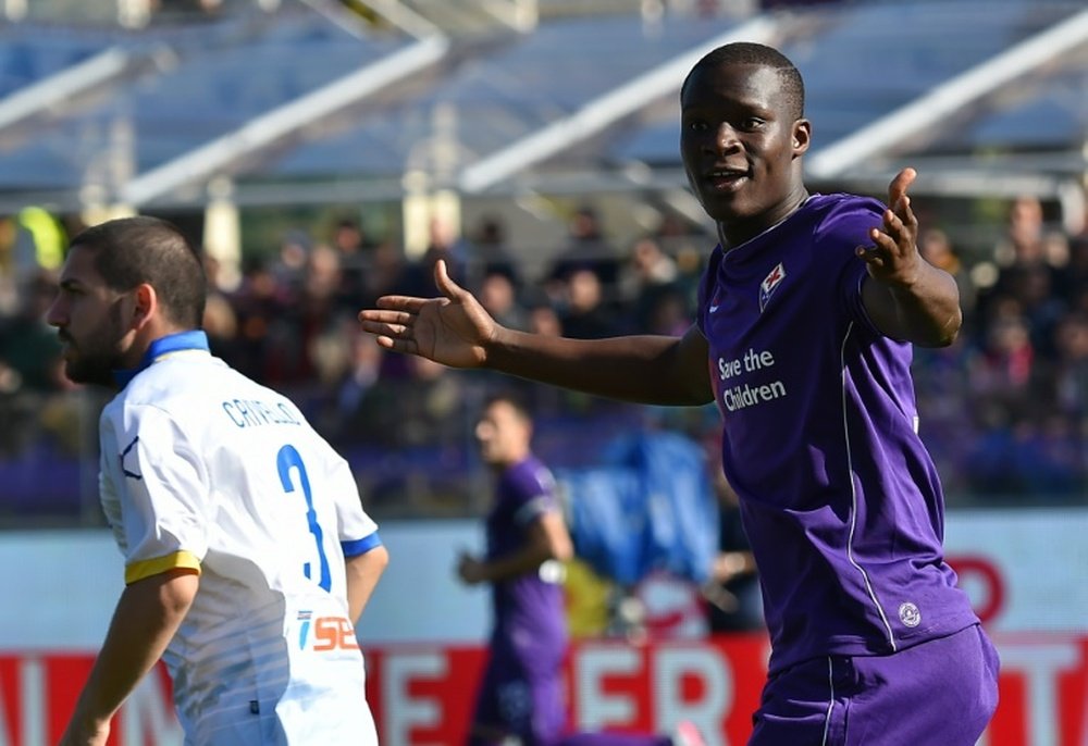 Babacar anotó el tanto de la victoria de la Fiorentina. AFP