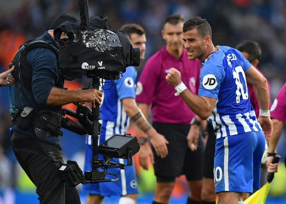 Hemed hizo el tanto de la victoria ante el Newcastle. AFP