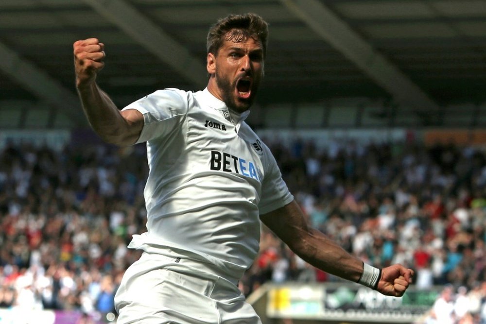 Llorente ensures Swansea end season on high note. AFP