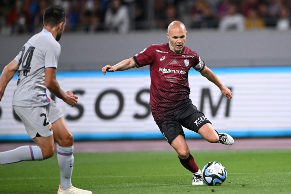 Iniesta puso punto y final a su etapa en el Vissel Kobe. AFP