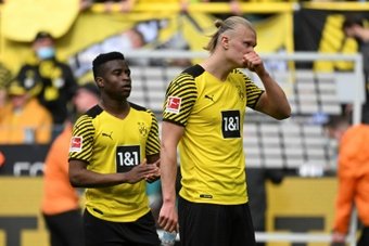 Haaland voit triple mais Dortmund perd quand même. AFP