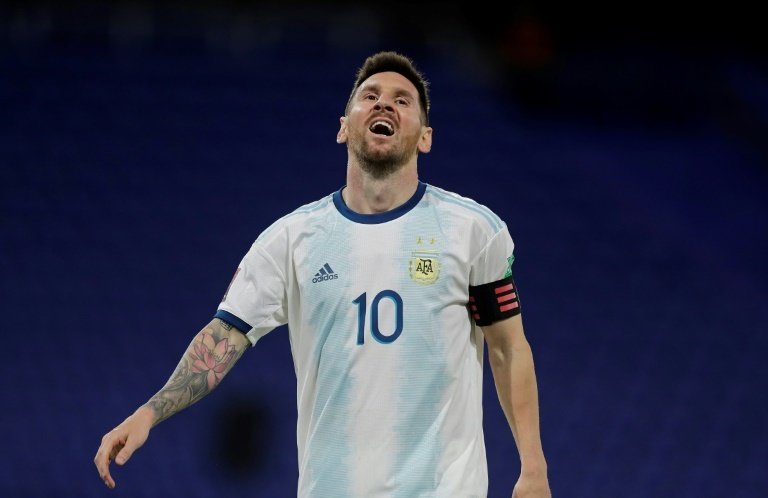 Messi, directo al Wanda Metropolitano tras jugar con Argentina. AFP