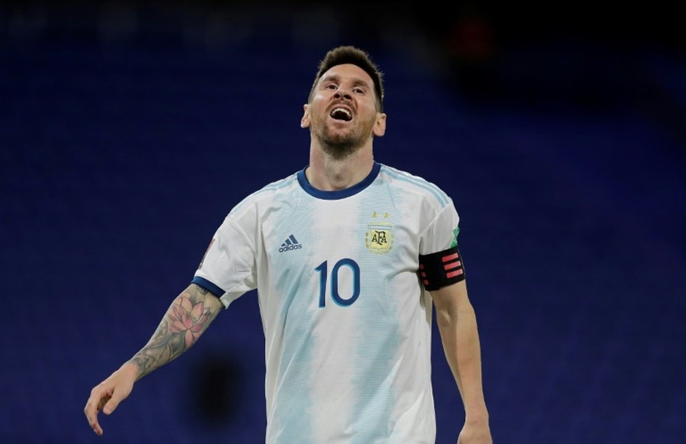 Scaloni happy with Messi after injury worry. AFP
