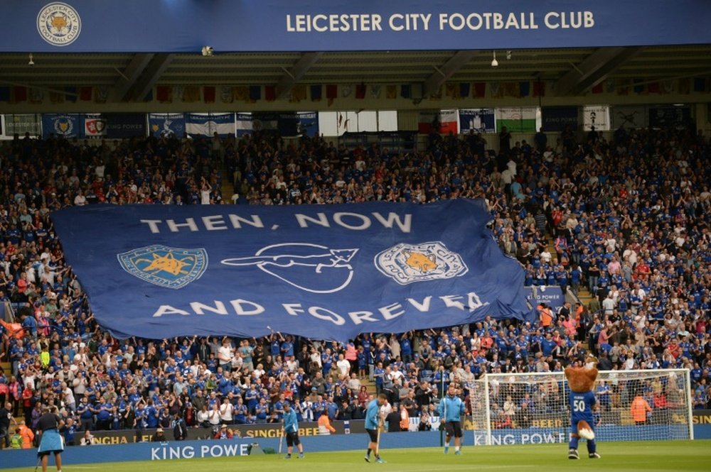 UEFAs plans would make it so clubs like Leicester City, whose fans are seen in August 2016, with little European track record, would not benefit so much simply from coming out of the Premier League