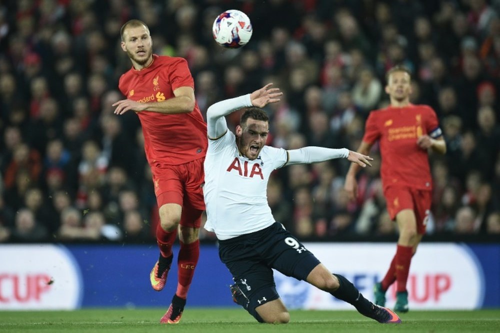 El Liverpool afrontaba una eliminatoria complicada ante el Tottenham. AFP