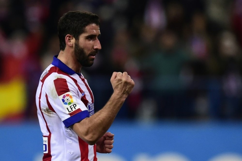 Spanish international Raul Garcia, pictured on January 28, 2015, is set to join Athletic Bilbao from Atletico Madrid after both clubs confirmed they had agreed a transfer fee