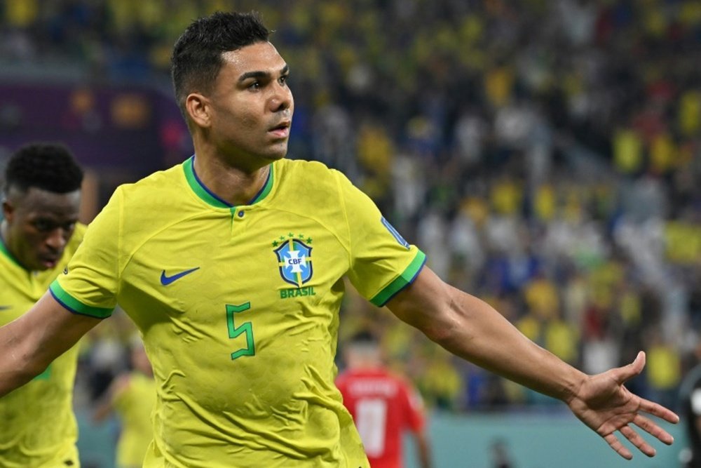La primera lista de Ancelotti con Brasil: con Casemiro, pero sin Neymar ni Rodrygo. AFP