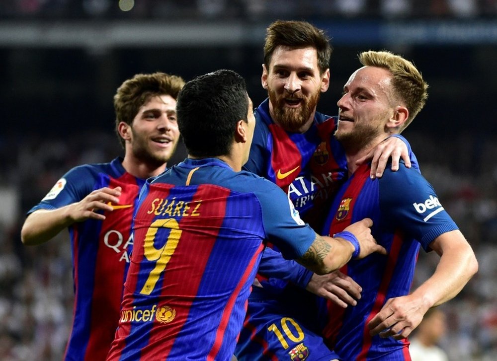 El Barcelona volvió a conquistar el Bernabéu. AFP