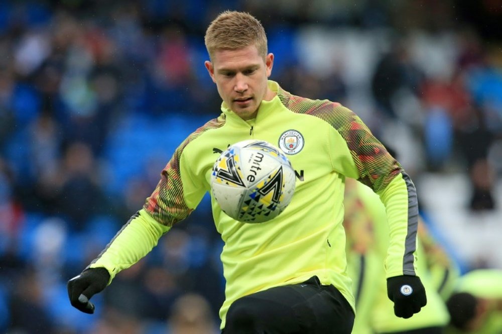 La prise de poids de De Bruyne qui surprend sur les réseaux. AFP