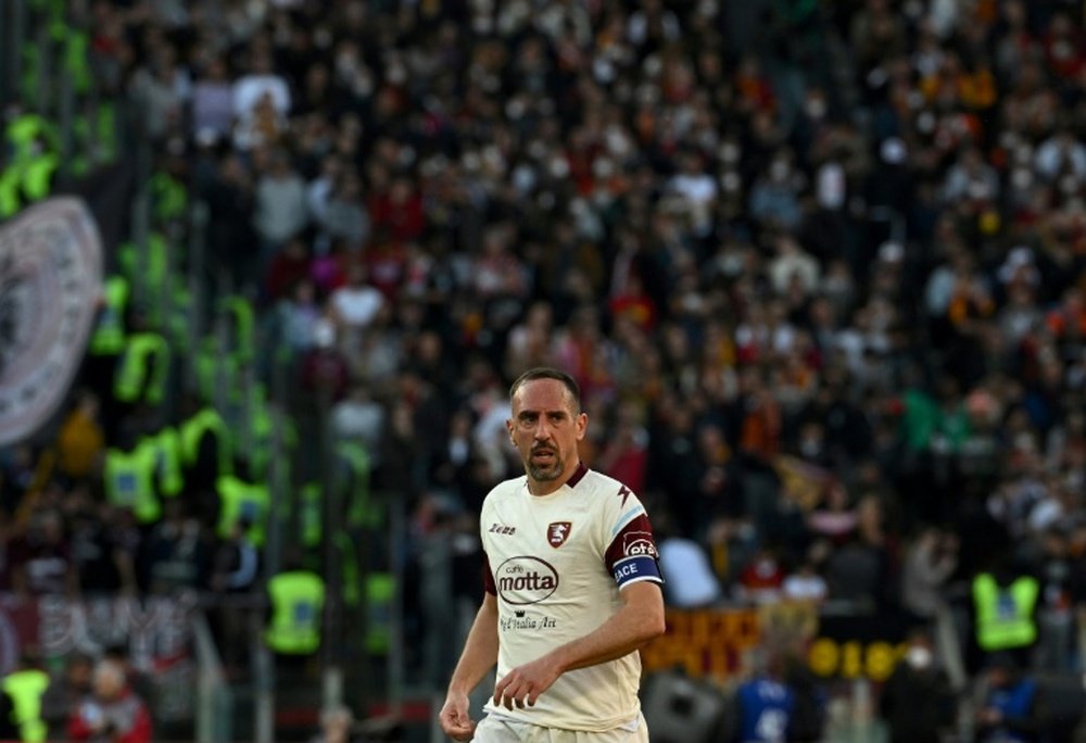 Ribery et la Salernitana croient encore au maintien. AFP