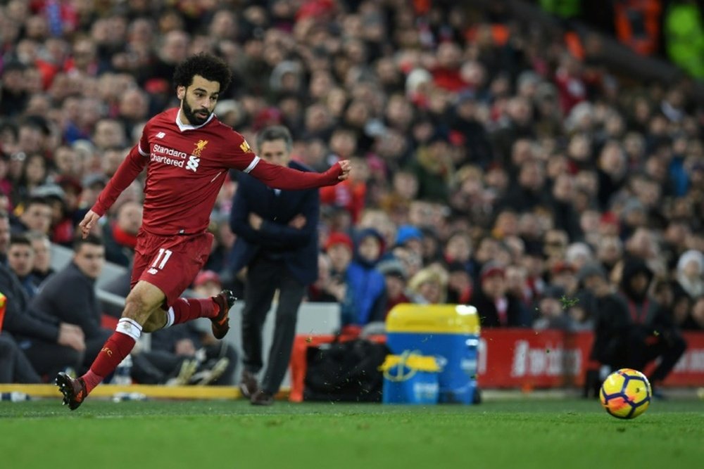 Salah pourrait être forfait contre Burnley. AFP