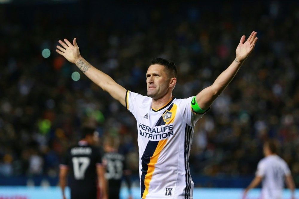 Robbie Keane se despidió de Los Ángeles Galaxy. AFP