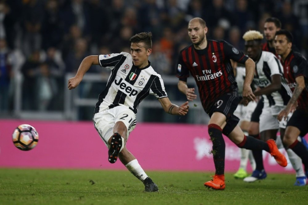 La Juventus parte con ventaja para ganar el clásico italiano, según las apuestas. AFP
