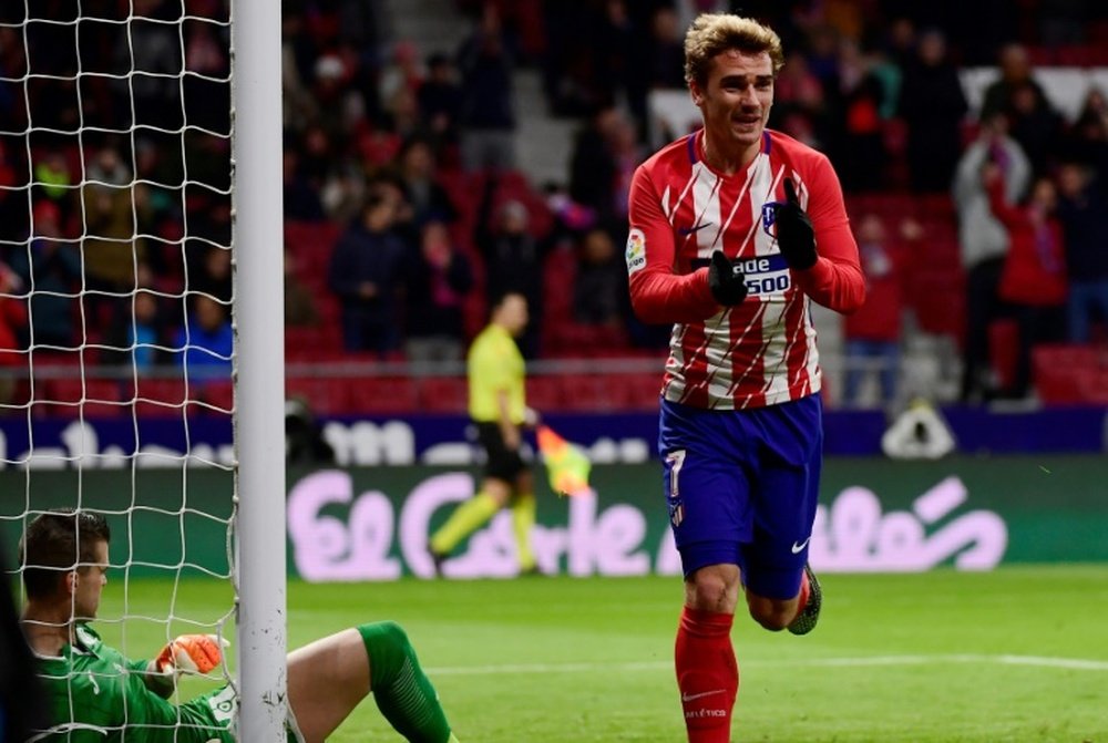Griezmann hits four as Atletico thrash Leganes. AFP