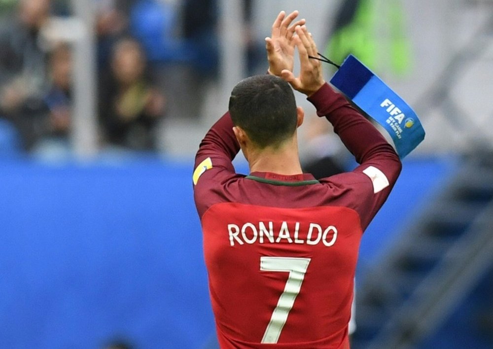 Chile are hoping to stop Cristiano Ronaldo in the Confederations Cup semi-final. AFP