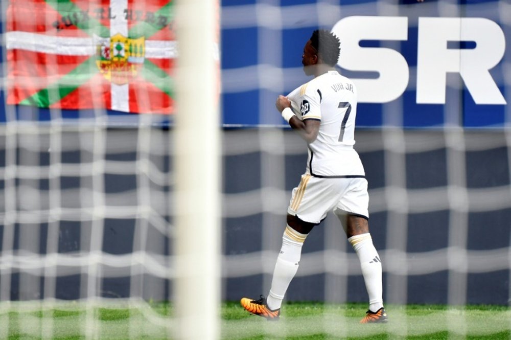 Vinicius Jr has clashed with Mallorca defenders in previous encounters with the islanders. AFP