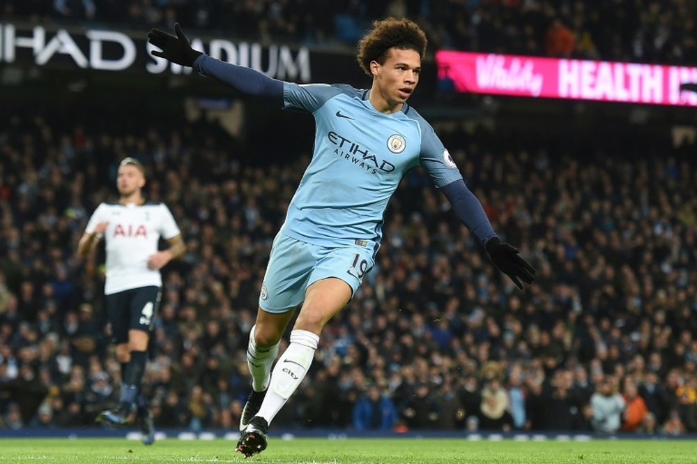 Manchester City's midfielder Leroy Sane apologizes on Twitter. AFP