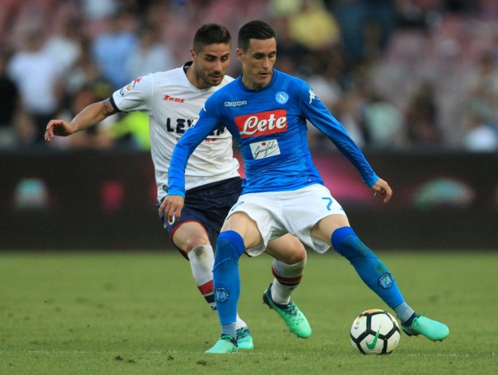Callejon is being touted as a reinforcement for AC. AFP