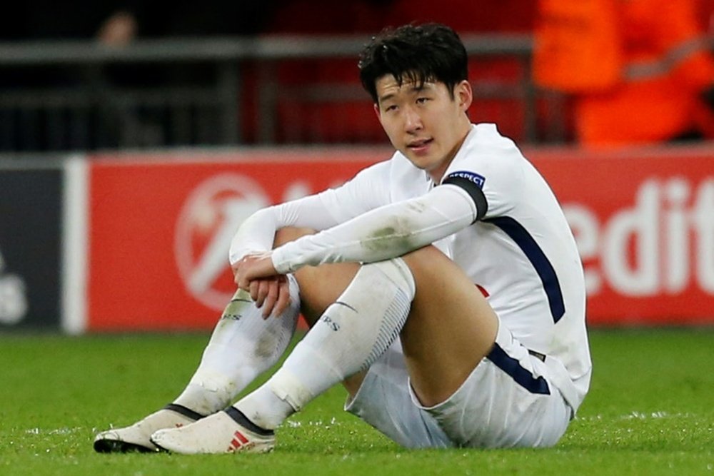 Son gave Spurs the lead. AFP