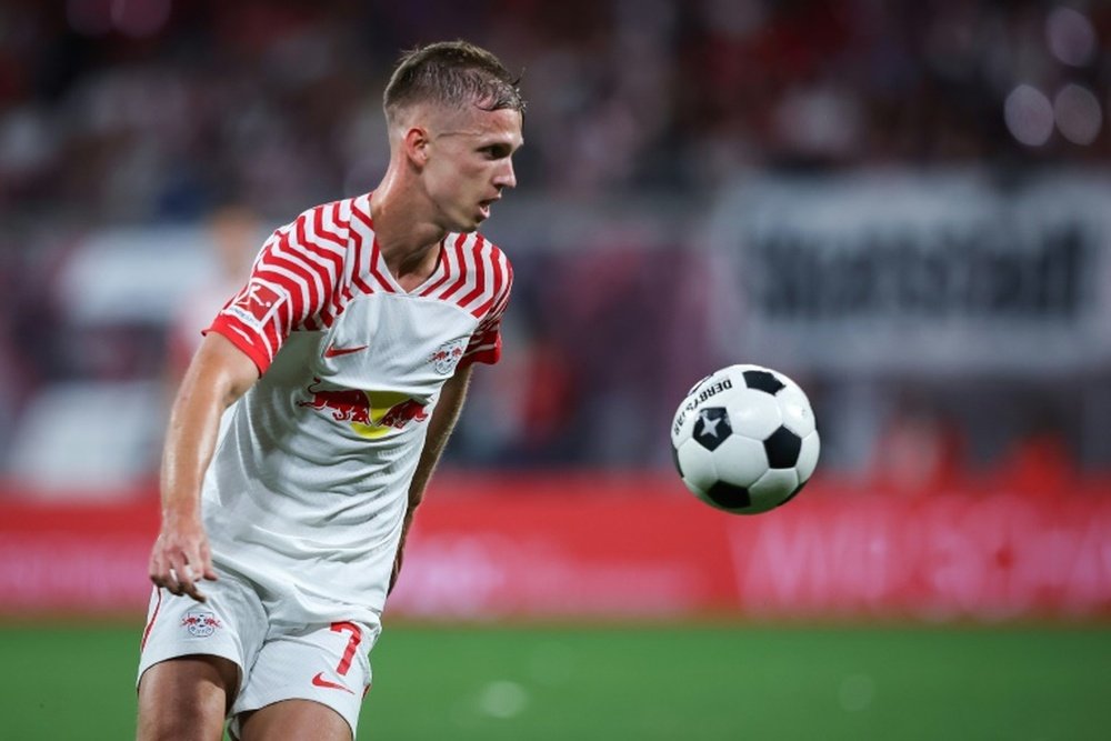Former Barca man Dani Olmo has the chance knock-out Real Madrid with RB Leipzig. AFP