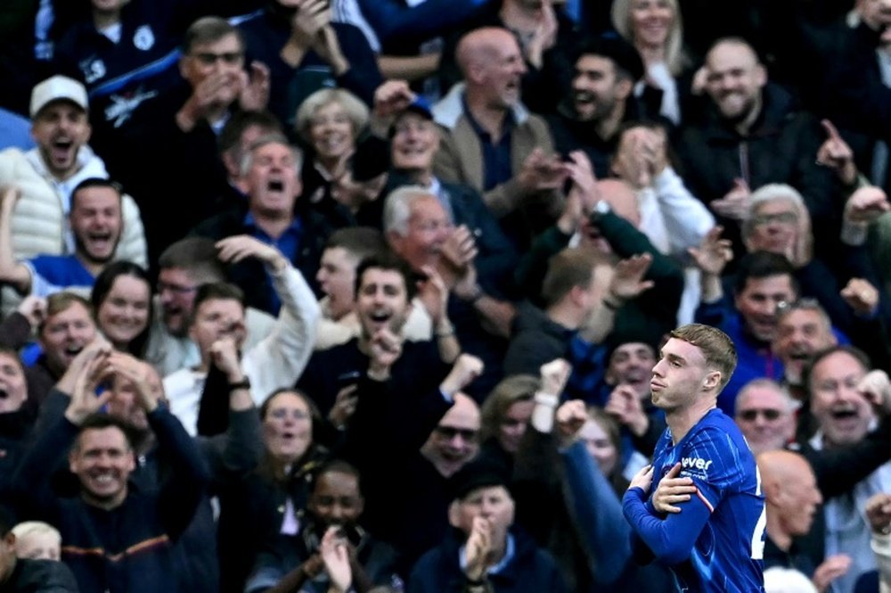 Cole Palmer inspired Chelsea to a victory against Newcastle. AFP