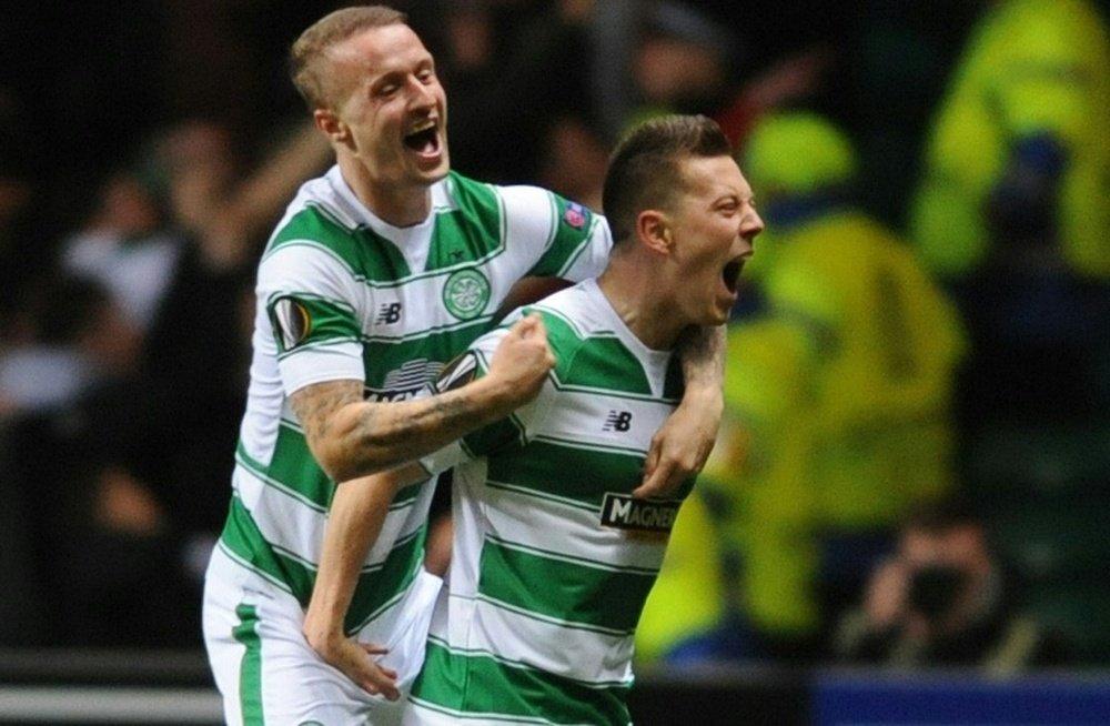 El Celtic venció por dos goles a cero al Motherwell. AFP