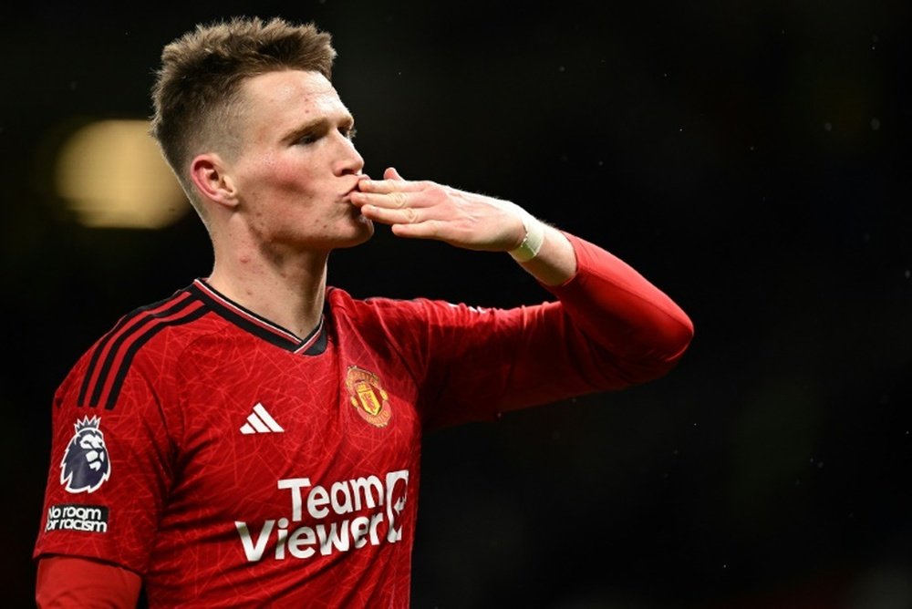 McTominay scored five goals in 18 appearances this season. AFP