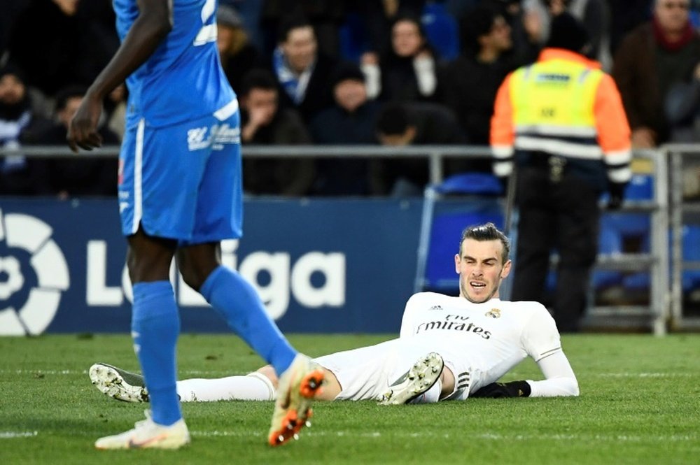 Bale é dúvida contra o Valladolid. AFP