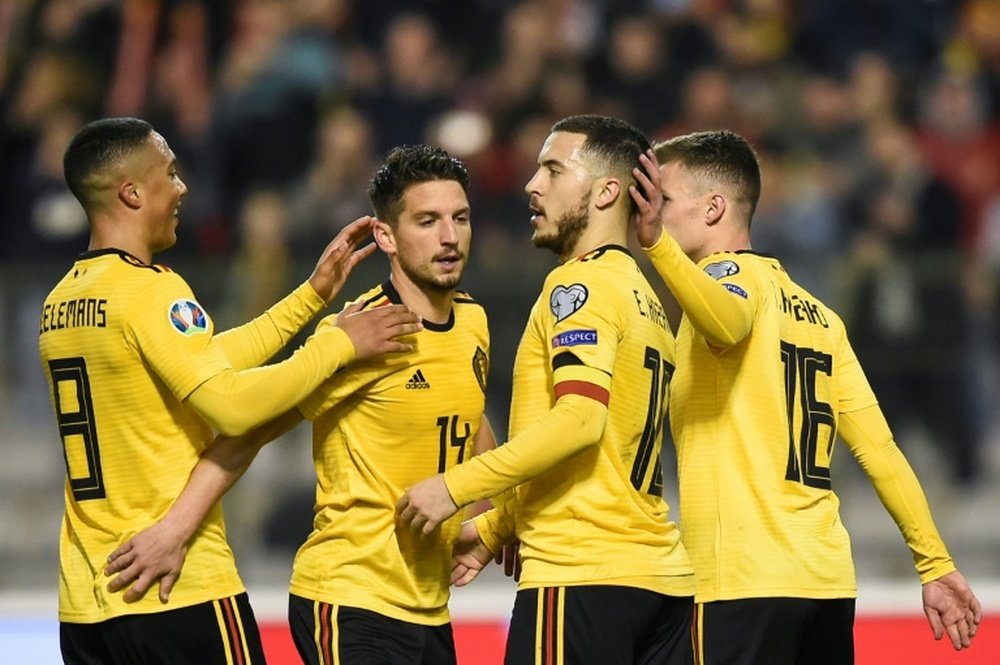 Belgium are the first team to confirm their place at Euro 2020. AFP