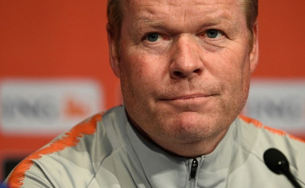 Koeman dirige la Selección Holandesa desde febrero de 2018. AFP